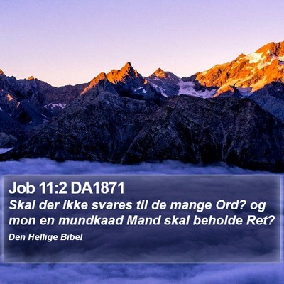Job 11:2 DA1871 Bible Verse Image