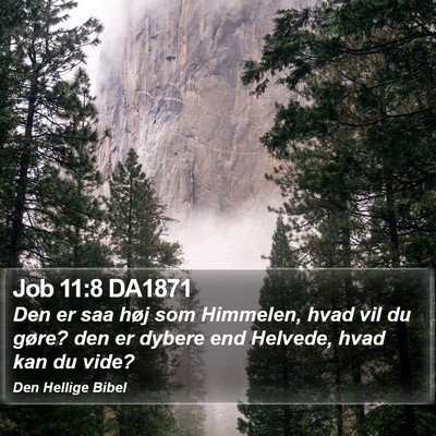 Job 11:8 DA1871 Bible Verse Image