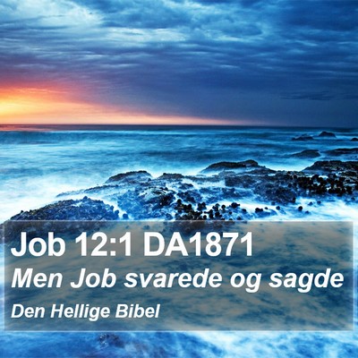 Job 12:1 DA1871 Bible Verse Image
