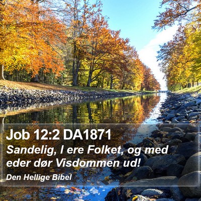 Job 12:2 DA1871 Bible Verse Image