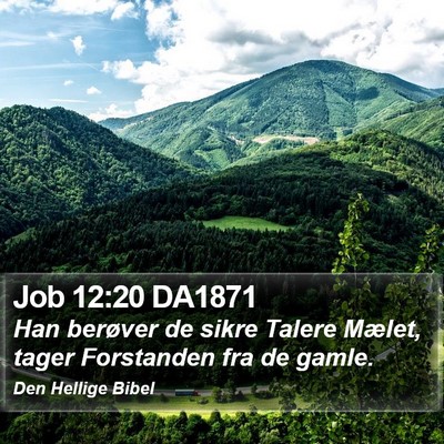 Job 12:20 DA1871 Bible Verse Image
