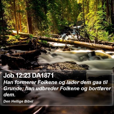 Job 12:23 DA1871 Bible Verse Image