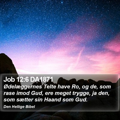 Job 12:6 DA1871 Bible Verse Image
