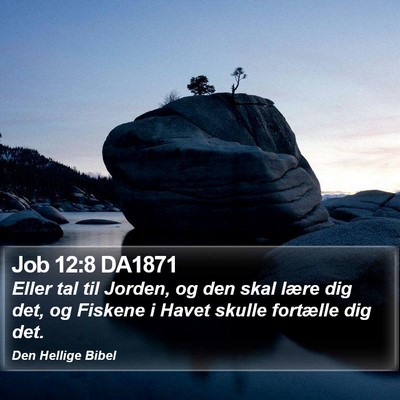 Job 12:8 DA1871 Bible Verse Image