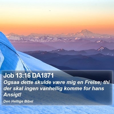 Job 13:16 DA1871 Bible Verse Image