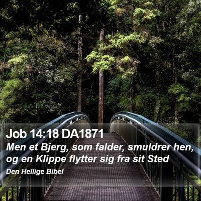 Job 14:18 DA1871 Bible Verse Image