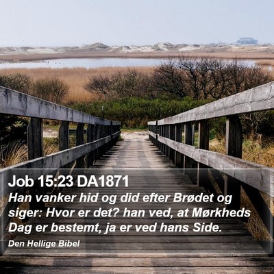Job 15:23 DA1871 Bible Verse Image