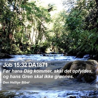 Job 15:32 DA1871 Bible Verse Image