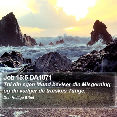 Job 15:5 DA1871 Bible Verse Image
