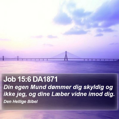 Job 15:6 DA1871 Bible Verse Image