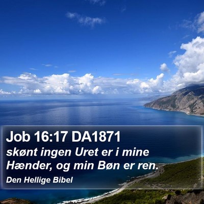 Job 16:17 DA1871 Bible Verse Image