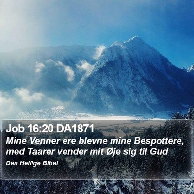 Job 16:20 DA1871 Bible Verse Image