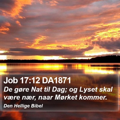 Job 17:12 DA1871 Bible Verse Image