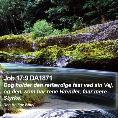 Job 17:9 DA1871 Bible Verse Image