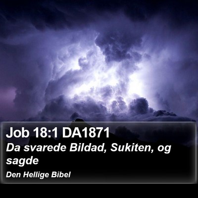 Job 18:1 DA1871 Bible Verse Image