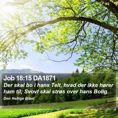 Job 18:15 DA1871 Bible Verse Image