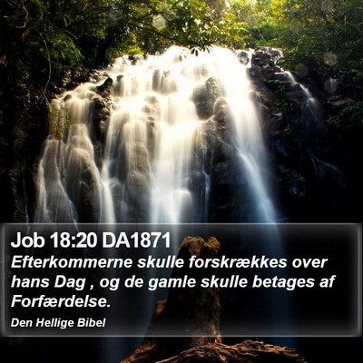 Job 18:20 DA1871 Bible Verse Image