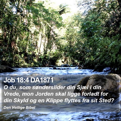 Job 18:4 DA1871 Bible Verse Image