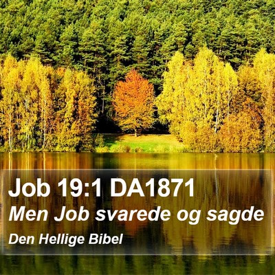 Job 19:1 DA1871 Bible Verse Image