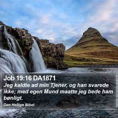 Job 19:16 DA1871 Bible Verse Image