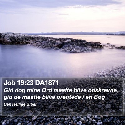 Job 19:23 DA1871 Bible Verse Image