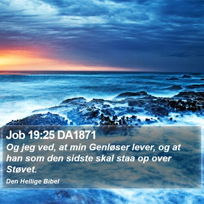 Job 19:25 DA1871 Bible Verse Image