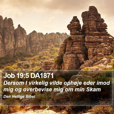 Job 19:5 DA1871 Bible Verse Image
