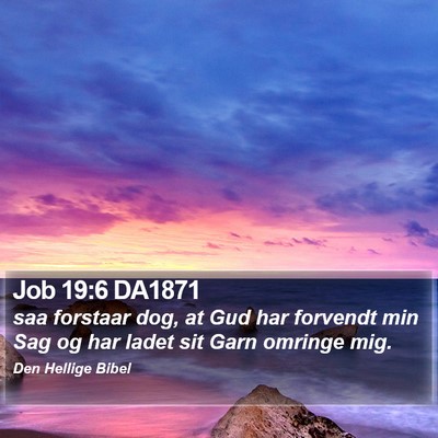 Job 19:6 DA1871 Bible Verse Image