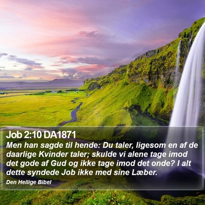 Job 2:10 DA1871 Bible Verse Image