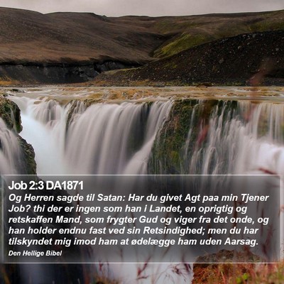 Job 2:3 DA1871 Bible Verse Image