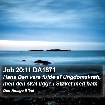 Job 20:11 DA1871 Bible Verse Image