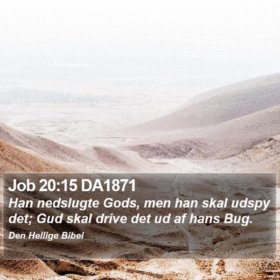 Job 20:15 DA1871 Bible Verse Image