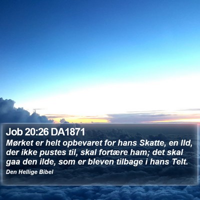Job 20:26 DA1871 Bible Verse Image