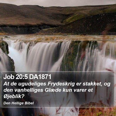 Job 20:5 DA1871 Bible Verse Image