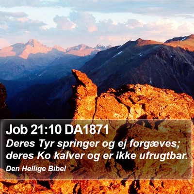 Job 21:10 DA1871 Bible Verse Image