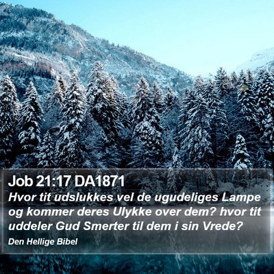 Job 21:17 DA1871 Bible Verse Image