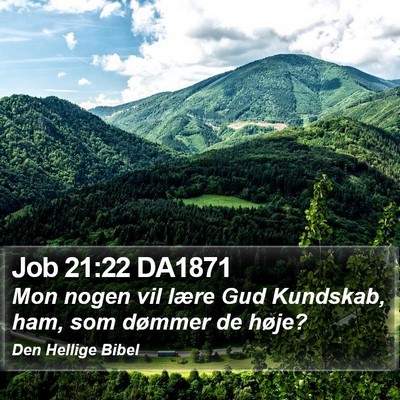 Job 21:22 DA1871 Bible Verse Image