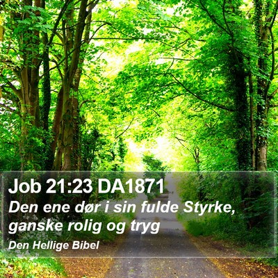 Job 21:23 DA1871 Bible Verse Image