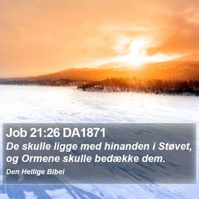 Job 21:26 DA1871 Bible Verse Image