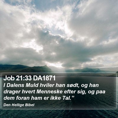 Job 21:33 DA1871 Bible Verse Image