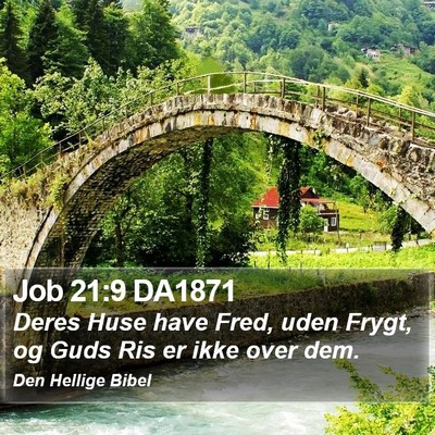 Job 21:9 DA1871 Bible Verse Image