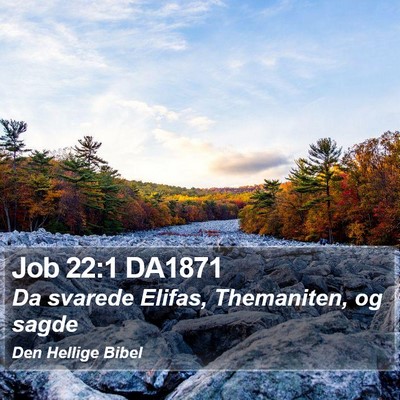 Job 22:1 DA1871 Bible Verse Image