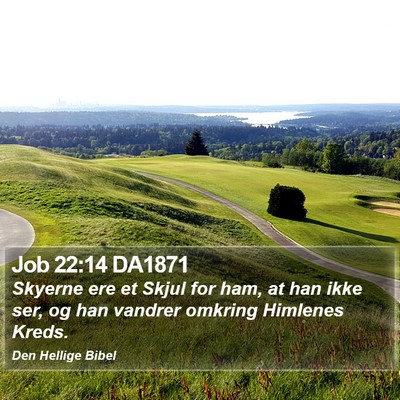 Job 22:14 DA1871 Bible Verse Image