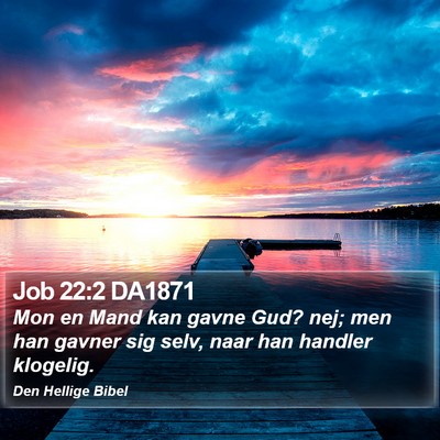 Job 22:2 DA1871 Bible Verse Image