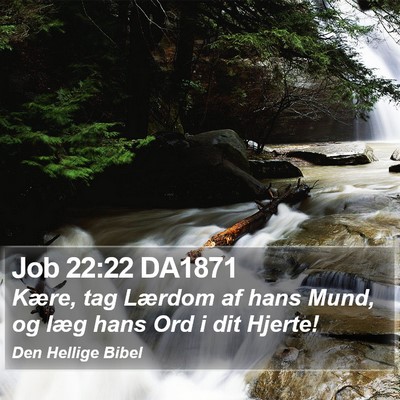 Job 22:22 DA1871 Bible Verse Image