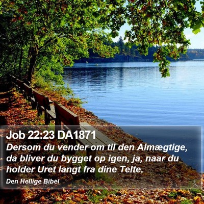 Job 22:23 DA1871 Bible Verse Image