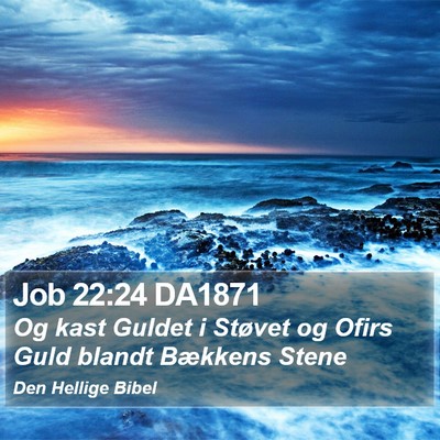 Job 22:24 DA1871 Bible Verse Image