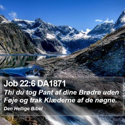 Job 22:6 DA1871 Bible Verse Image