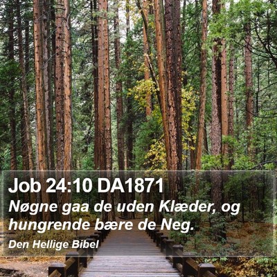 Job 24:10 DA1871 Bible Verse Image