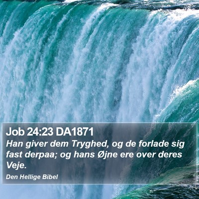 Job 24:23 DA1871 Bible Verse Image